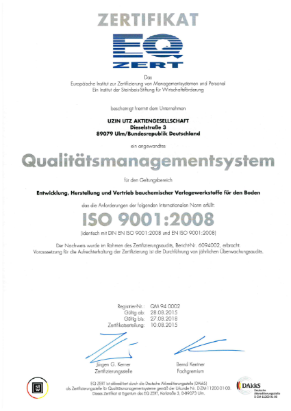 ISO 9001:2008 Certificate