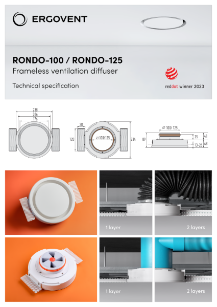 ERGOVENT RONDO 100-125 Specification