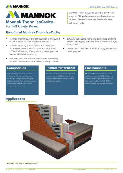Mannok IsoCavity – Tecchnical Data Sheet