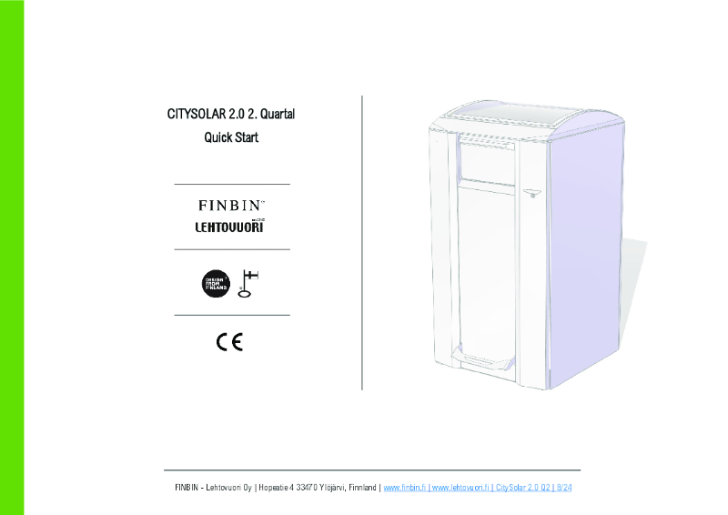 Lehtovuori Oy FinBin - Quick Start Manual