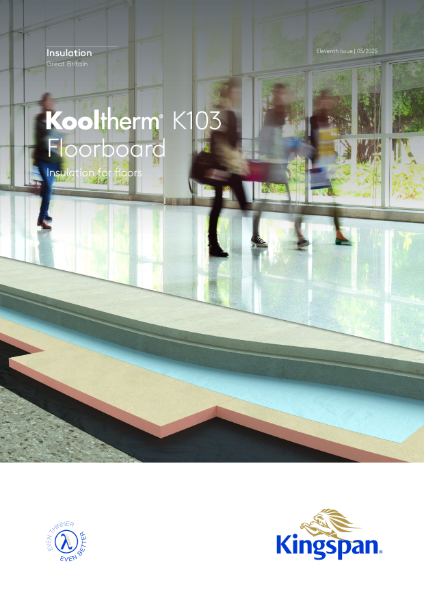 Kingspan Kooltherm K103 Floorboard brochure