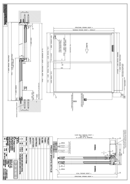 GEZE Slimdrive SL NT single sliding door (ISO door)