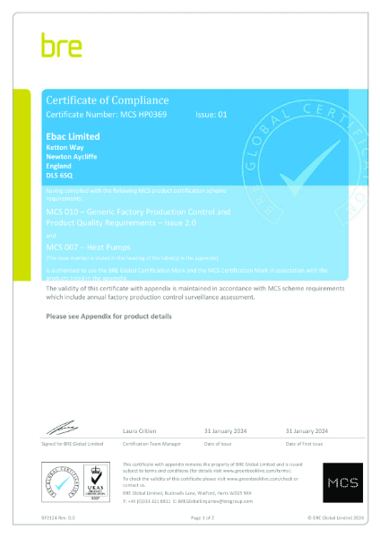 BRE Certificate