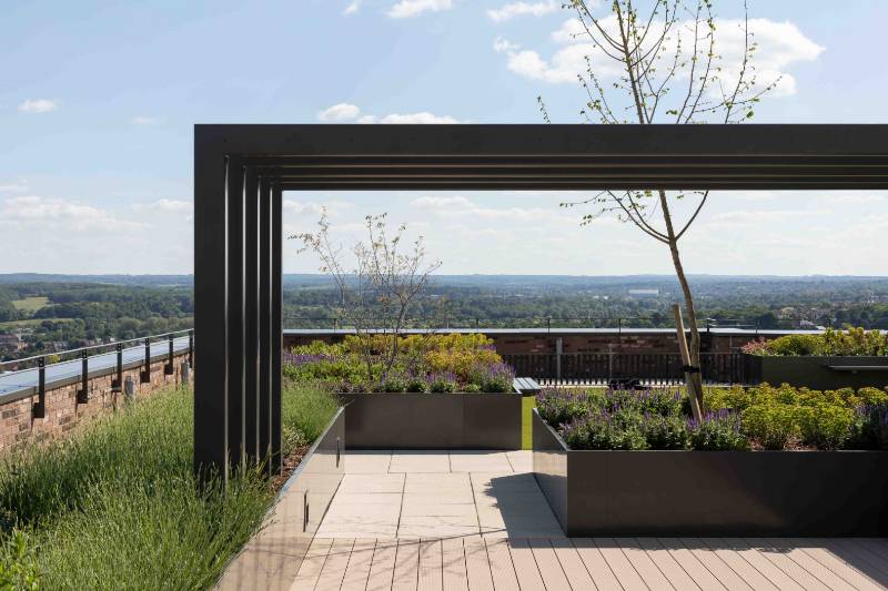 AKRI planters transform residential roof-top