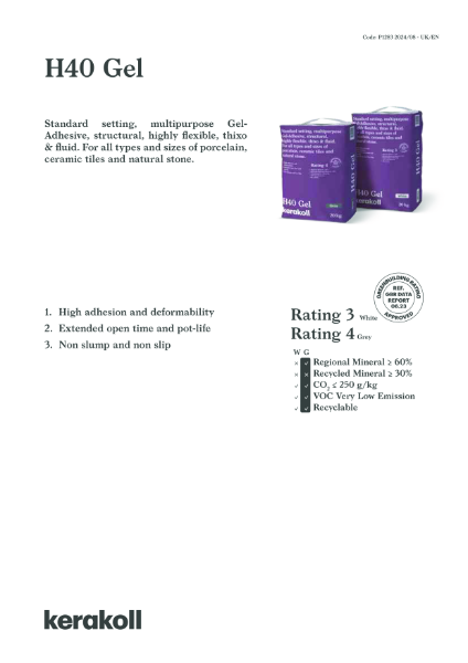 H40 Gel - TDS