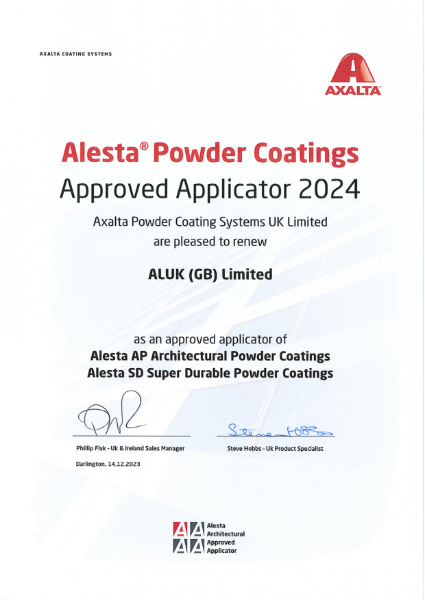 Axalta Approved Architectural Applicator Certificate