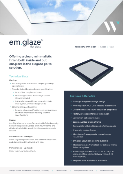 em.glaze Data Sheet