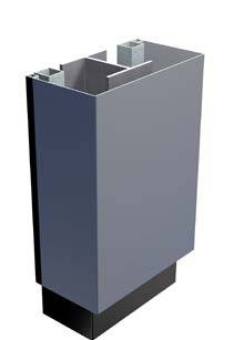 Alumasc Skyline Aluminium Column Casing Semi Square Profile