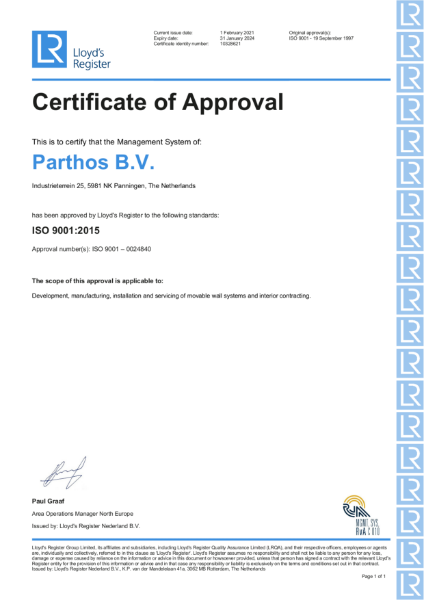 ISO 9001 Parthos