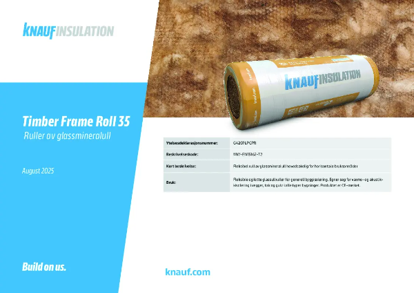Knauf Insulation Trestenderrull 35 - Produktdatablad
