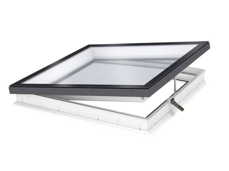 CVU Electrically Operated, Flat Roof Window with Flat Glass Cover