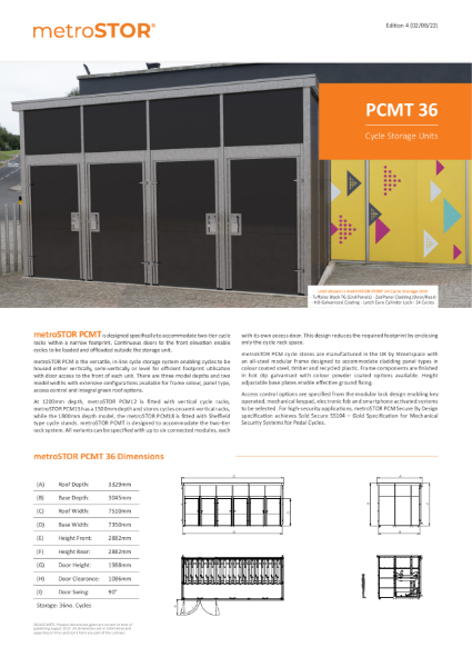 PCMT 36 Data Sheets
