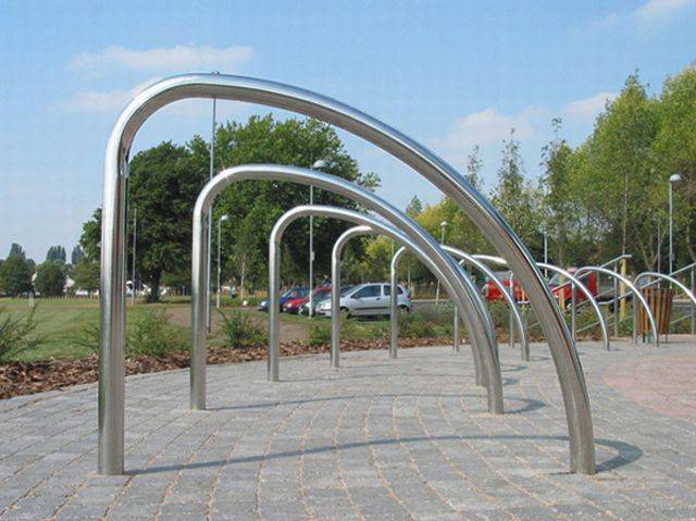Fin Stainless Steel Cycle Stand
