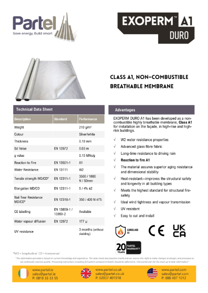 EXOPERM DURO A1 Technical Data Sheet