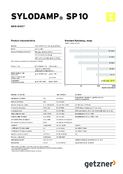 Data Sheet Sylodamp® SP 10 EN