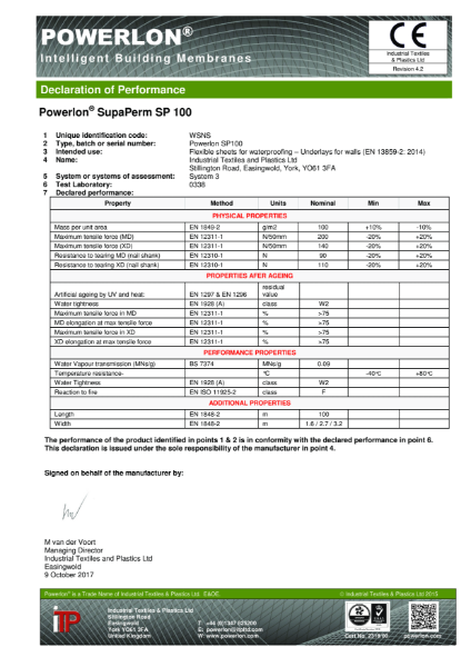 Powerlon SupaPerm SP100 DoP R4-2