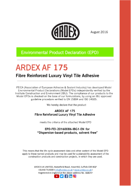 ARDEX AF 175 EPD