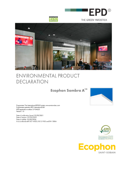 Sombra Environmental Product Declaration