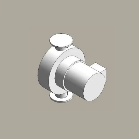 Hermetisert rotor pumpe, enkel pumpehode