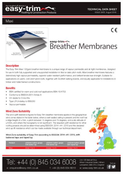 Maxi Datasheet