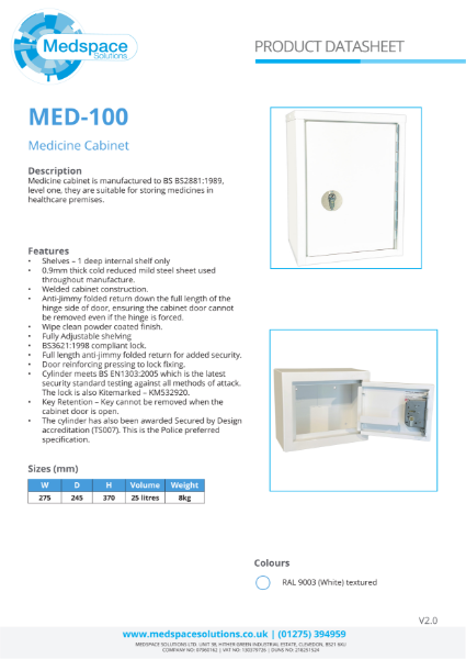 MED-100 - Medicine Cabinet