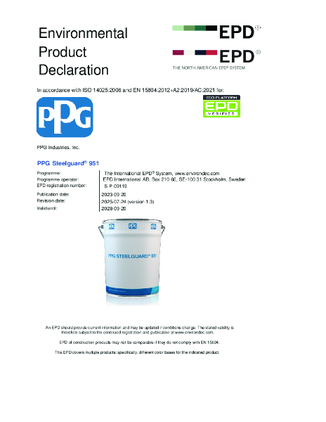 PPG STEELGUARD 951 - EPD