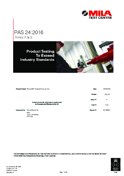 S307/309 PAS 24:2016 Certificate