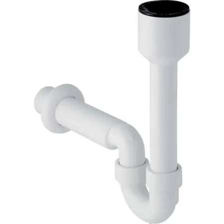 Geberit P-trap for sink, with wall collar, horizontal outlet
