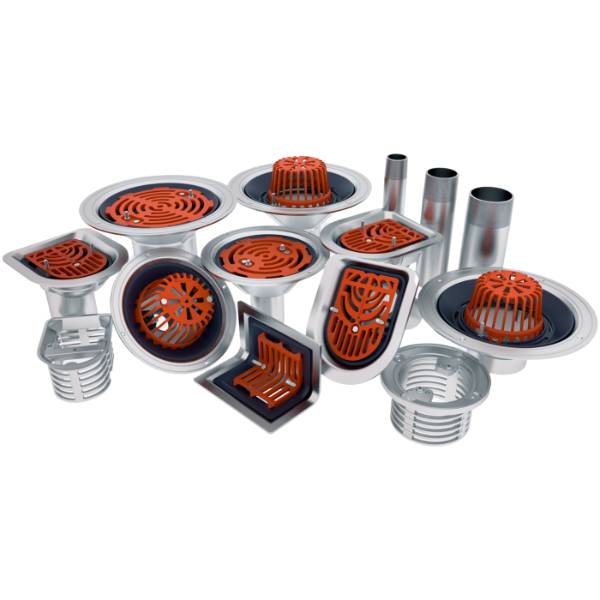 VortX Aluminium Roof Outlets - Rainwater outlet