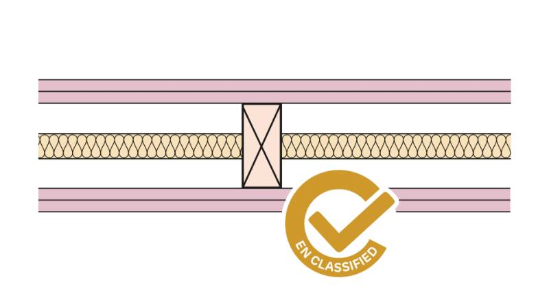 Siniat Non-loadbearing Timber Stud Partition - TS89x38-212F-25G