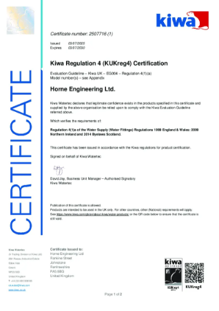 UK Water Regulation 4