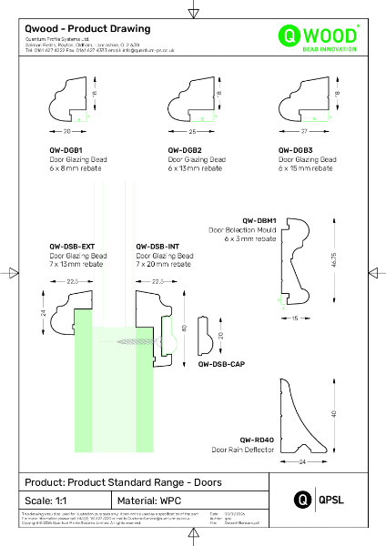 Qwood Standard Range - Doors