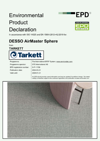 EPD - DESSO AirMaster Sphere