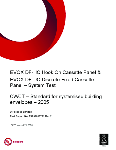 EVOX DF-HC and EVOX DF-DC - CWCT Certificate