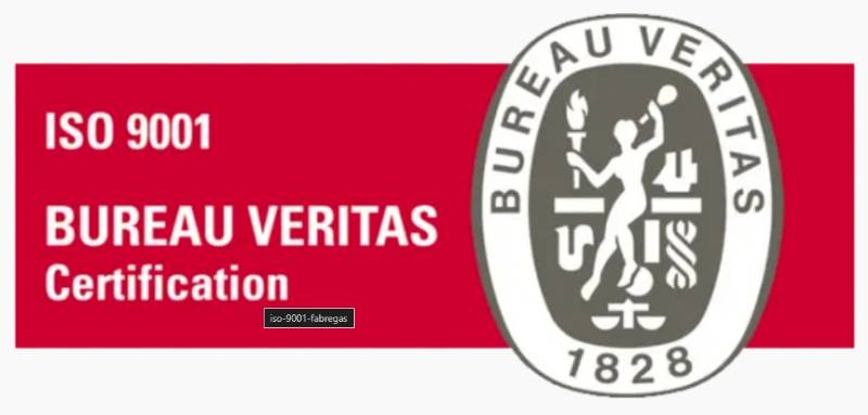 Fabregas ISO 9001 Certificate