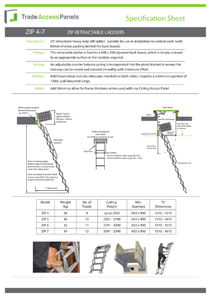 Retractable Zip Ladders