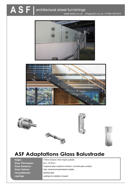 ASF Adaptions Glass Balustrade