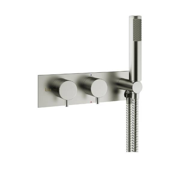 MPRO Two Outlet Two Handle Concealed Thermostatic Bath Valve and Handset