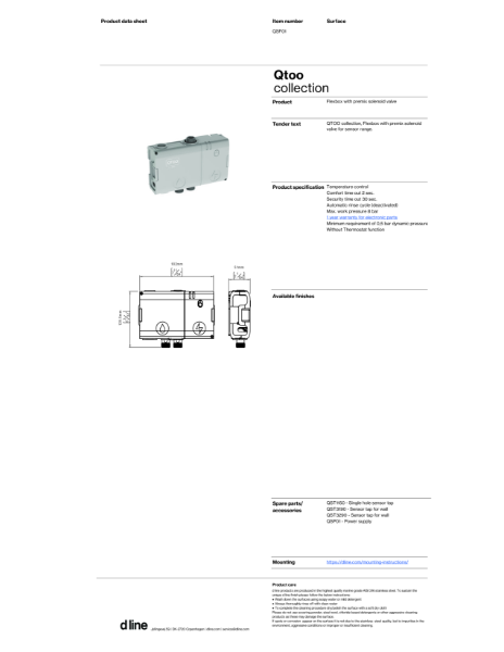 Data sheet - QSF01