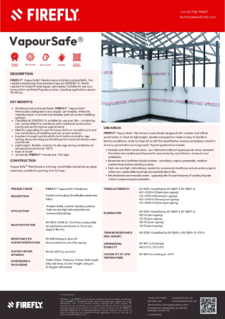 FIREFLY® VapourSafe® Datasheet
