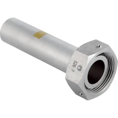 Geberit Mapress Stainless Steel Adaptor With Union Nut Made Of CrNi Steel And Plain End (Gas)