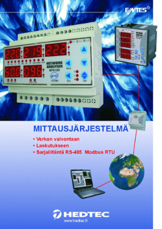 Entes Modbus RTU Mittarijärjestelmä