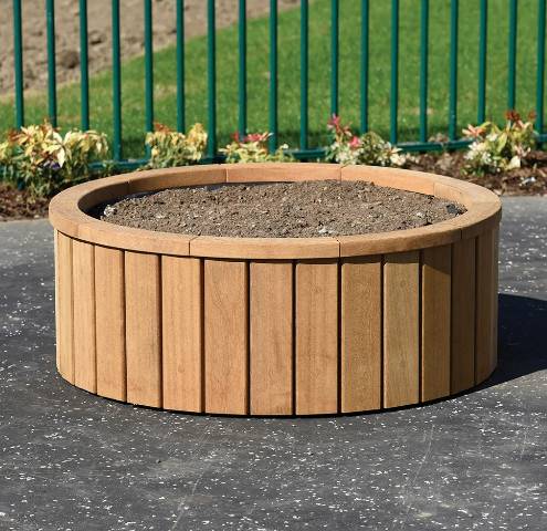 Paisley Timber Planter With Steel Frame