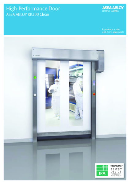 ASSA ABLOY RR300 Clean Product Leaflet