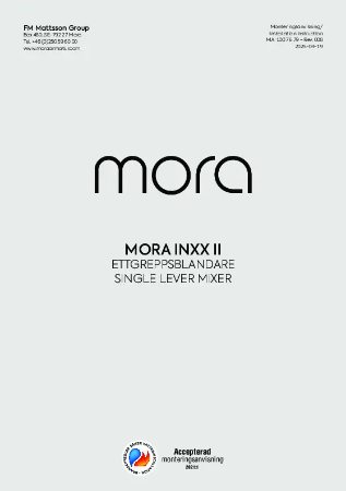 MORA INXX II - ETTGREPPSBLANDARE - Asennusopas