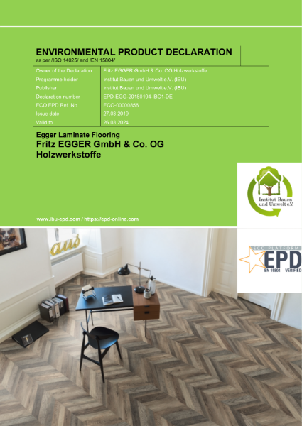 Environmental Product Declaration - PRO Laminate Flooring