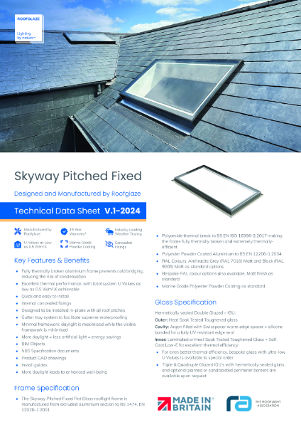 Data Sheet Skyway Pitched Fixed