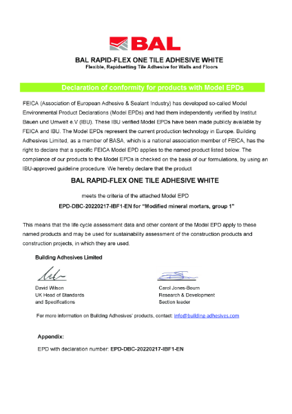 Environmental Product Documentation