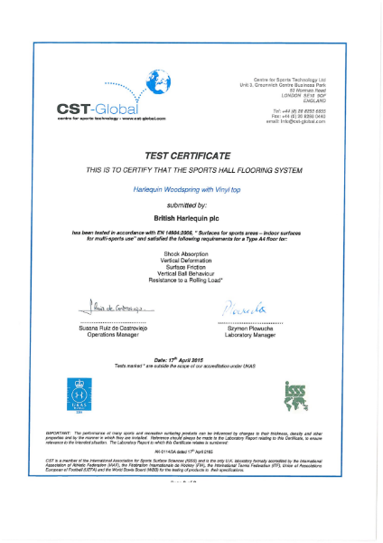 QA Certificate