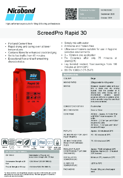 Nicobond ScreedPro Rapid 30
